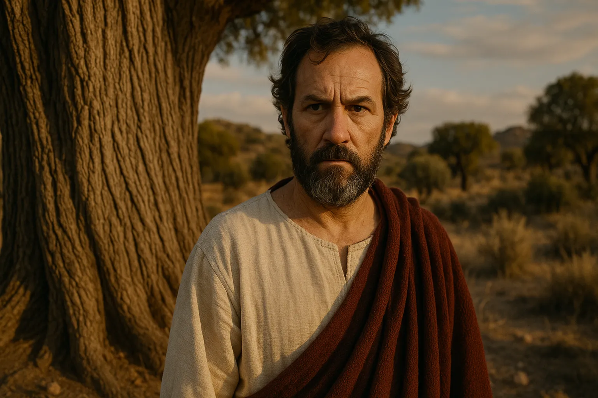 Цифровая иллюстрация Маркиона, призрака, осмелившегося переписать Бога.