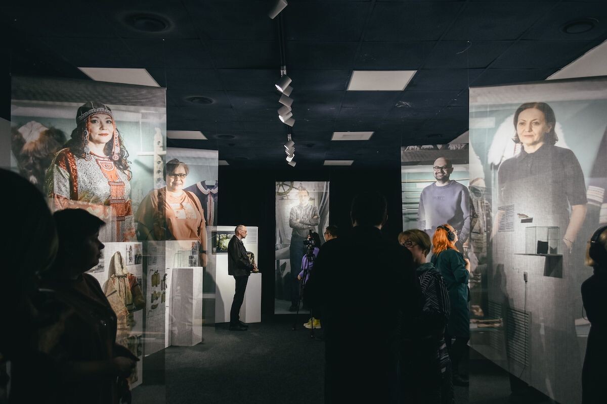 Фрагмент экспозиции «Два мыса, объятых туманом». Изображение предоставлено Музеем Норильска