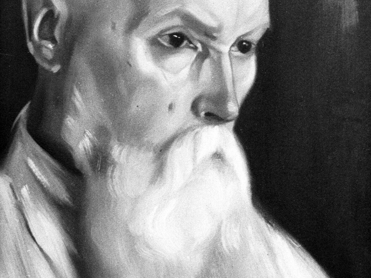    Картина "Профессор Николай Рерих". 1944 год. Холст, масло. Государственный музей Востока© РИА Новости / Игорь Вайнштейн