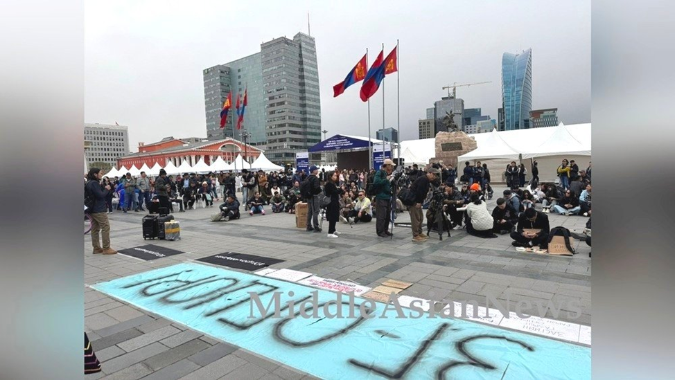 Протесты в Монголии проходили спокойно и организованно