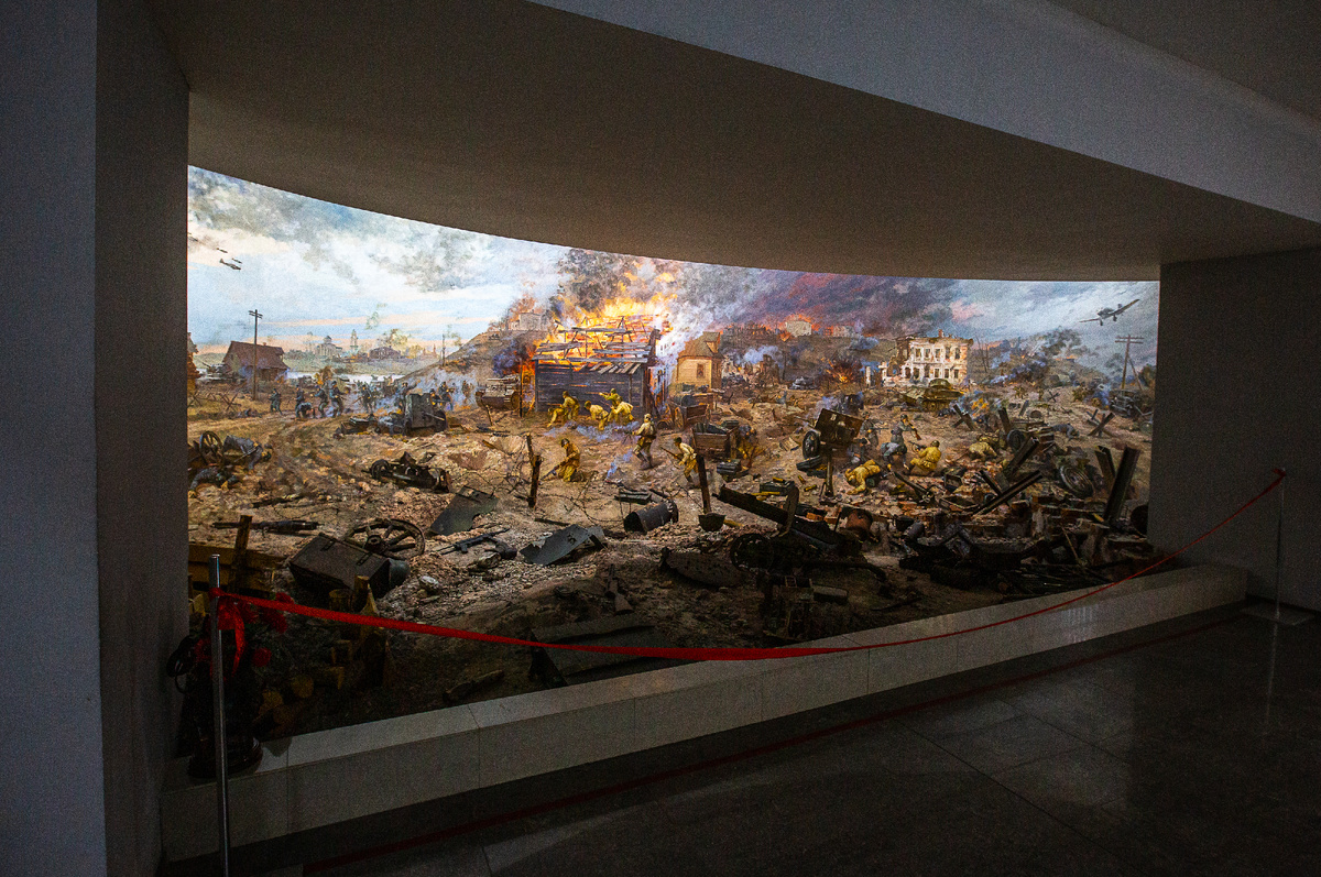 Диорама "Бой за Ржев 24 сентября 1942 года". Ржевский краеведческий музей. Ржев, Тверская область. Фото автора статьи 