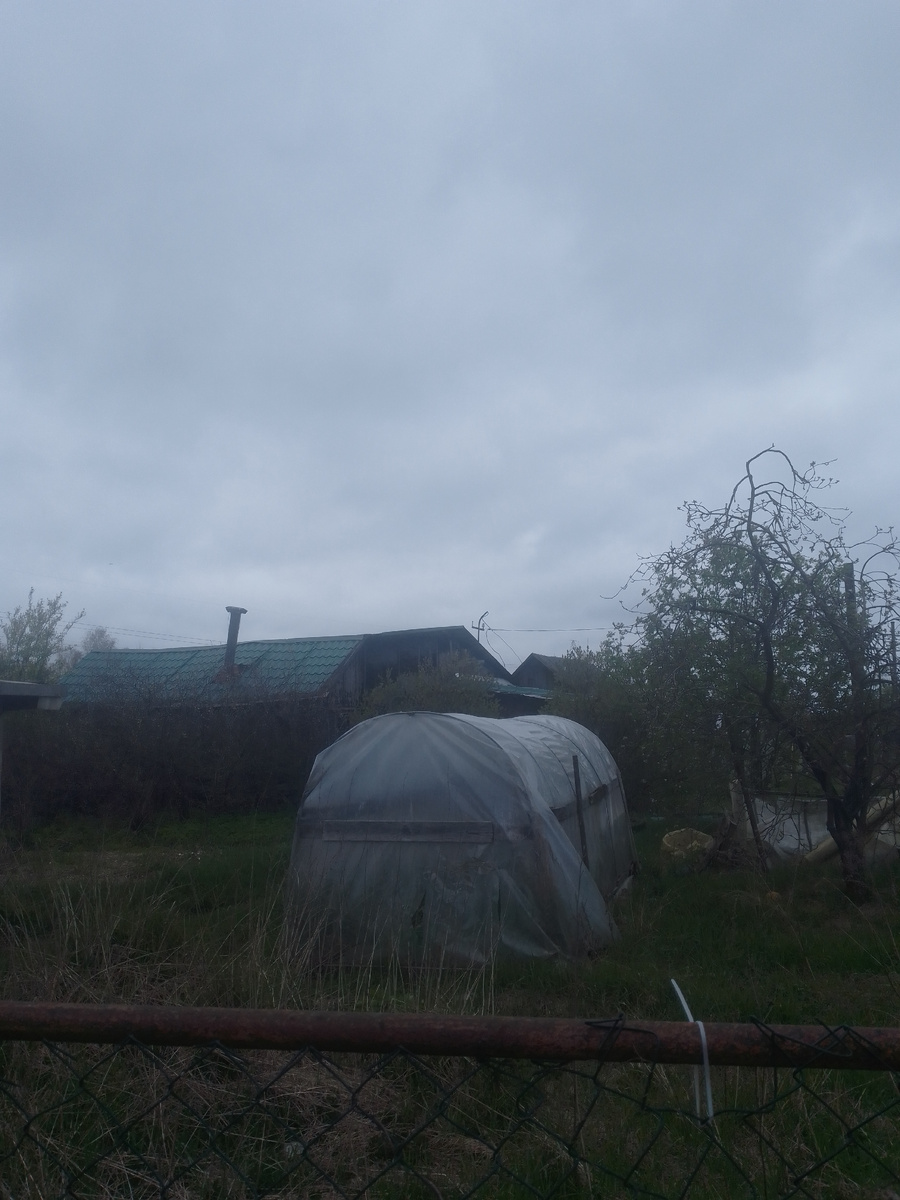 Старый дом и теплица