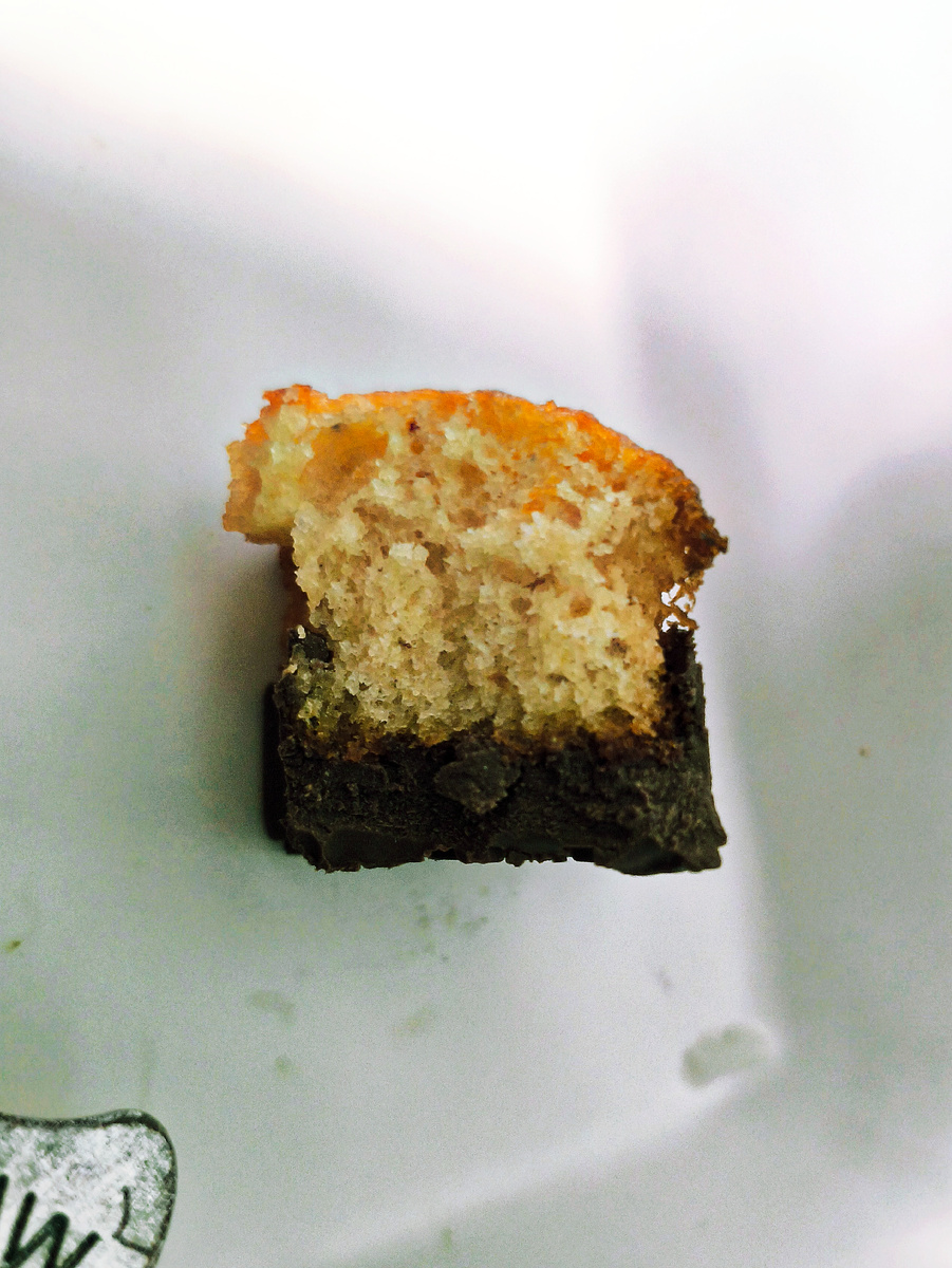 Бисквитное печенье изнутри 