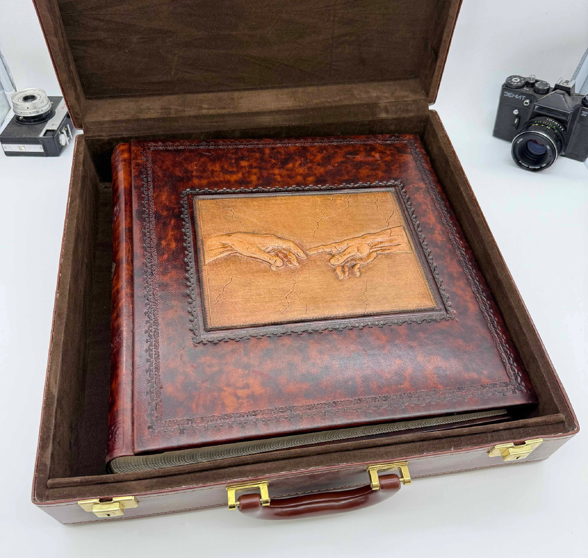 Классический фотоальбом Тезоро из натуральной кожи