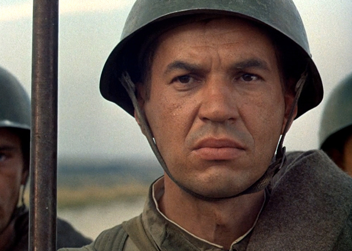 Кадр из кинофильма "Они сражались за Родину", 1975 г., режиссер и сценарист Сергей Бондарчук, композитор Вячеслав Овчинников (скриншот)