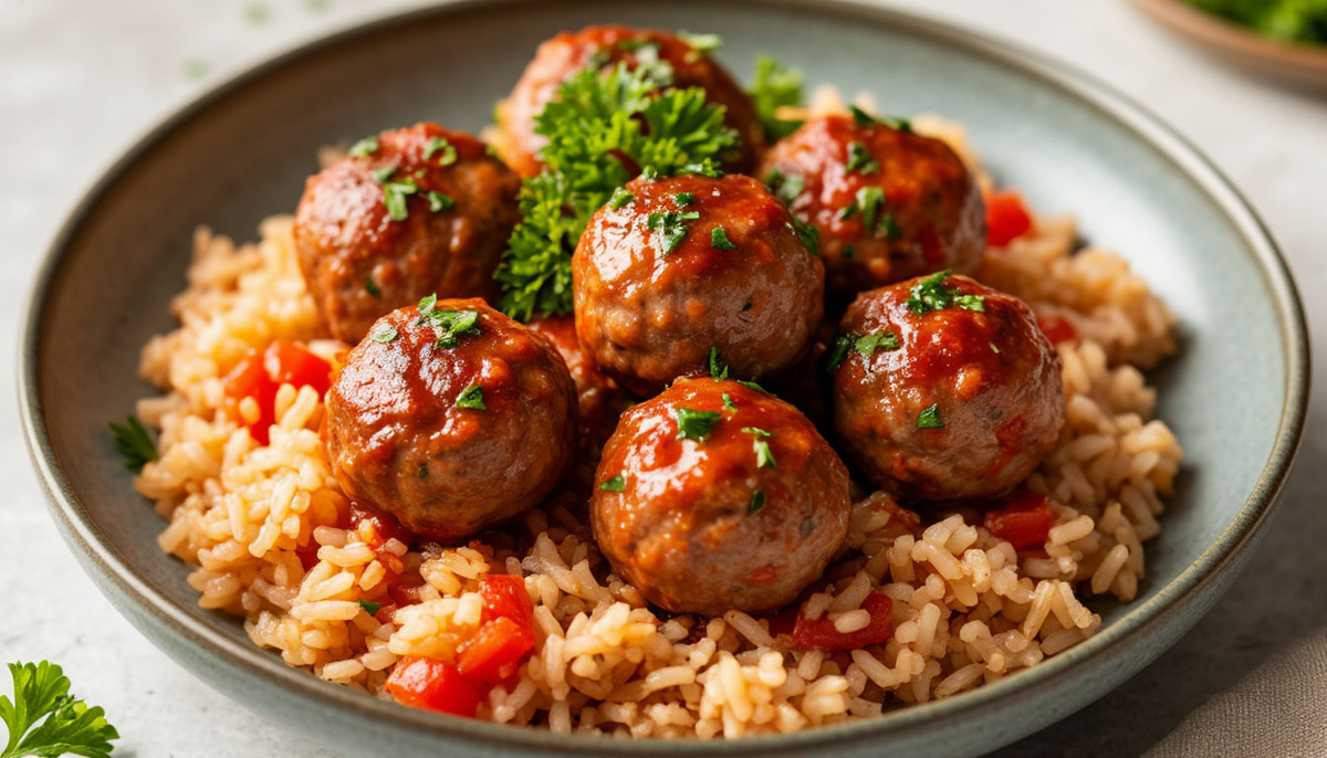 Ленивые фрикадельки из индейки