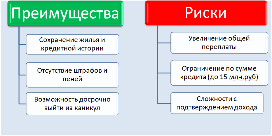 Плюсы и минусы ипотечных каникул 