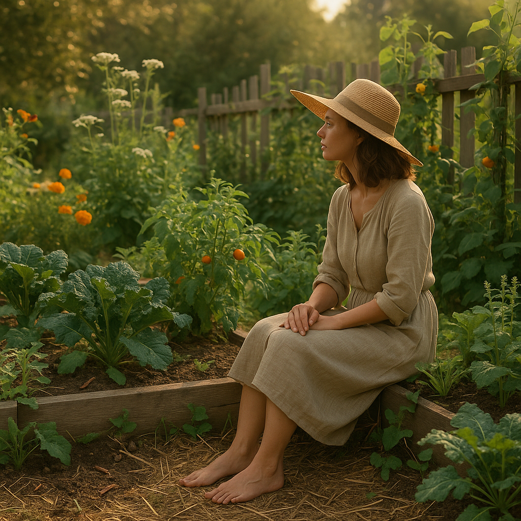 Отдыхаю на даче, пока растет мой урожай 