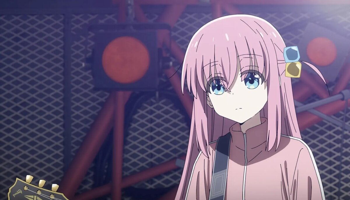 Кадр из аниме «Одинокий рокер!»   📷