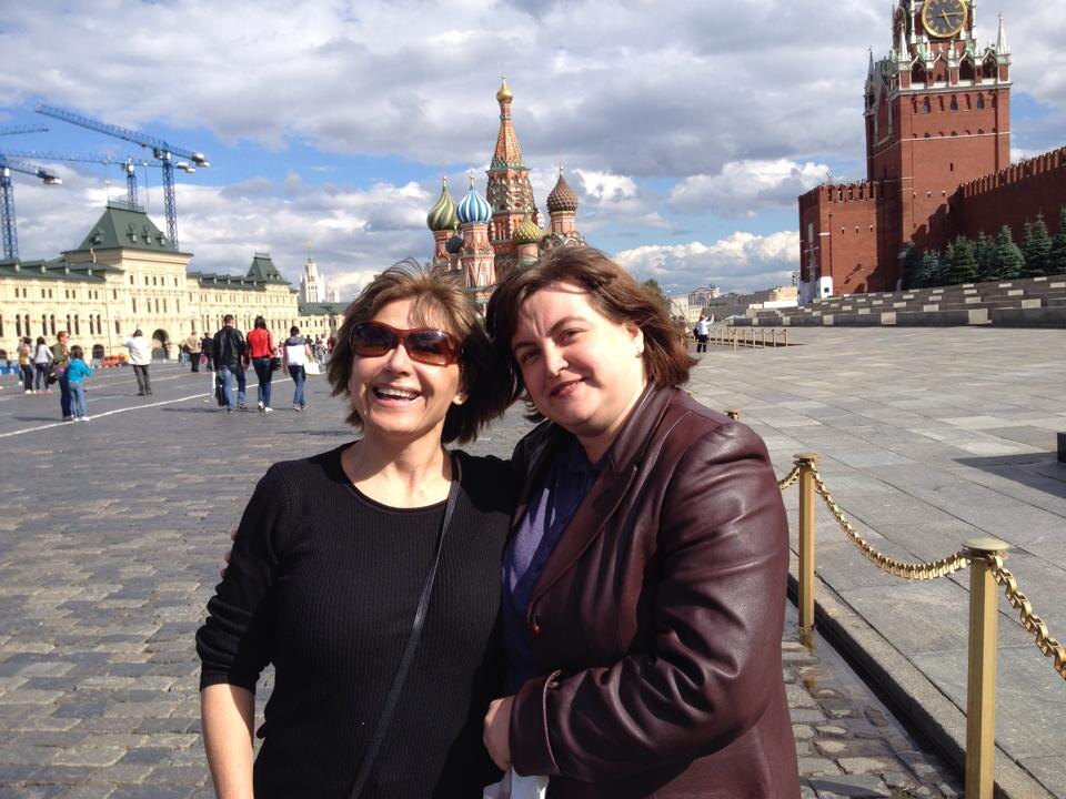 Я с Силвией в Москве, 2012 год