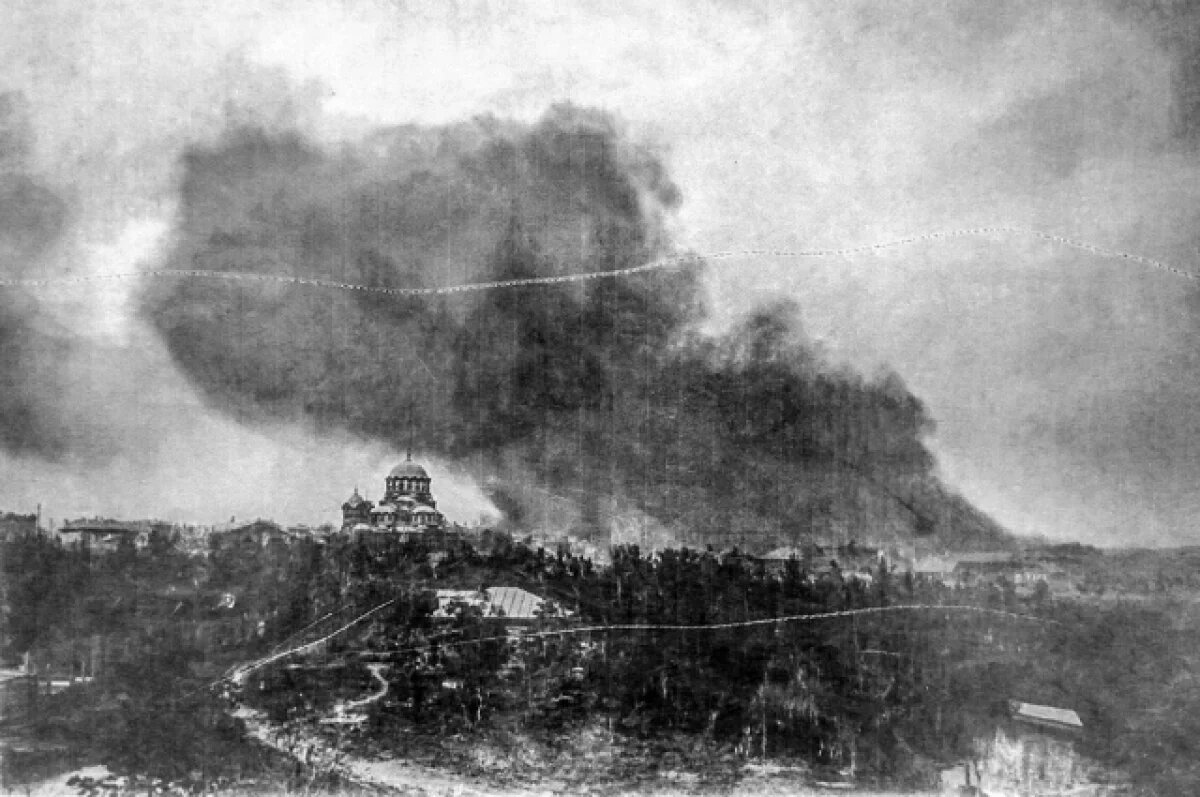    Новосибирцам показали кадры страшного пожара 1909 года