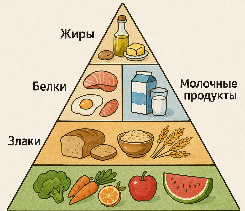 Пирамида питания: как правильно составить рацион?  
