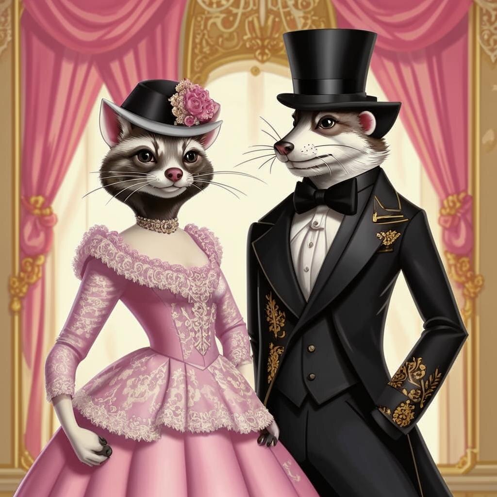 Иллюстрация нейросети к басне Олеси Емельяновой "Счастливый брак"