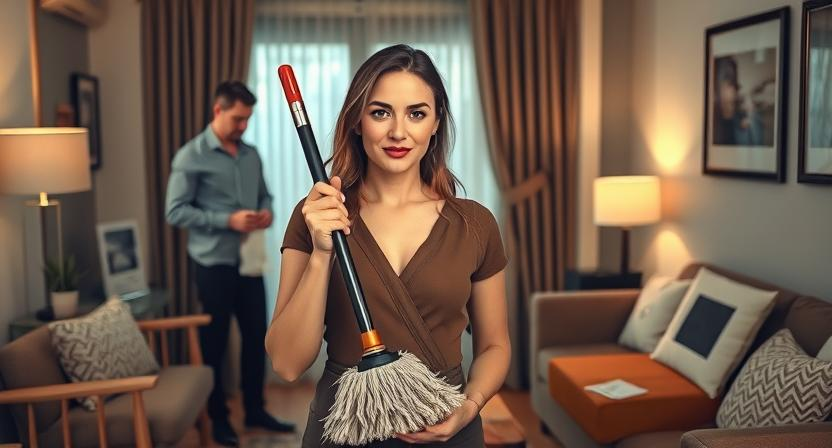 "Он пообещал ей шубу. А подарил... швабру. Но она ответила так, что он не забудет никогда" 

