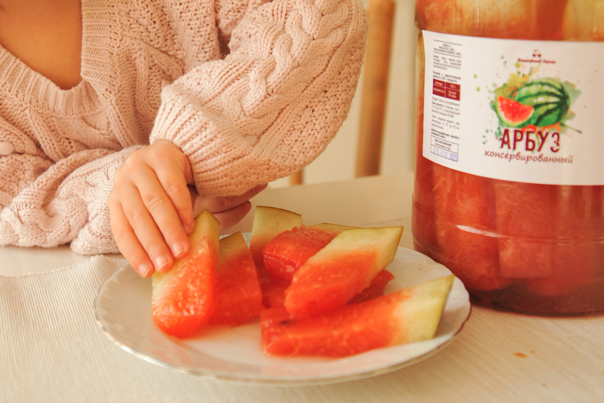 Консервированный арбуз производства «Вишнёвый город»