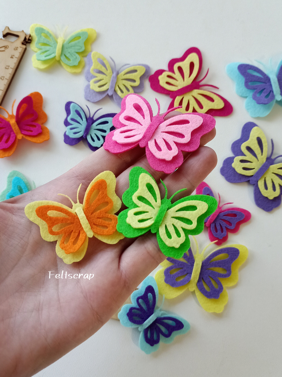 Бабочки сборные для заколок.