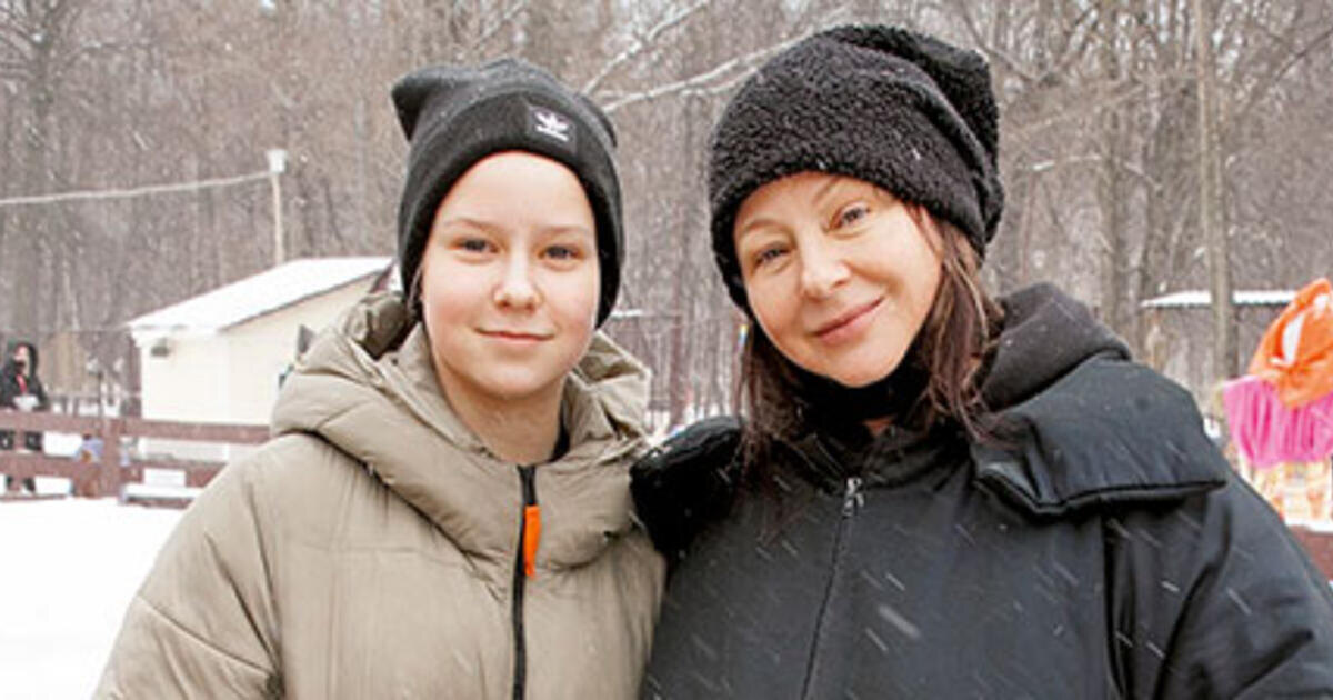 Евгения Добровольская с дочкой