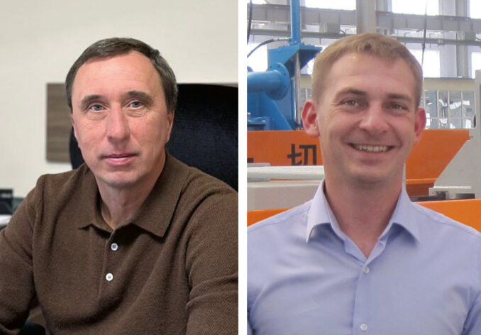 Слева направо: Дмитрий Кондрусь, генеральный директор АО «ДЖИНГДЖИН»; Николай Тарасов, заместитель генерального директора по проектной деятельности АО «ДЖИНГДЖИН»