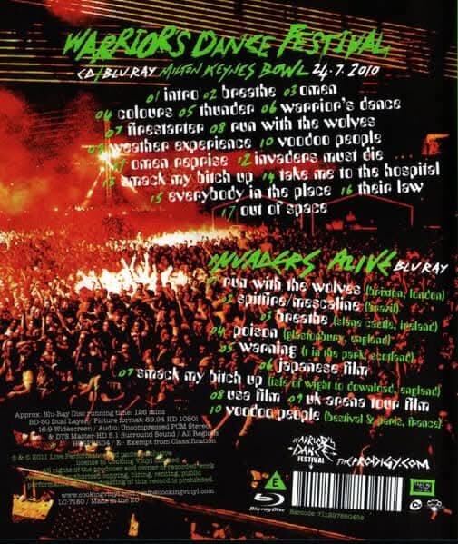 Треклист с обратной стороны ДВД диска. Очень насыщенный и ёмкий треклист, которого ранее не было. Отыграли, на тот момент, больше, чем всегда.