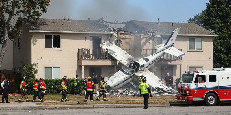 Упал  самолёт  и протаранил несколько крыш.  фото: картинки яндекс.