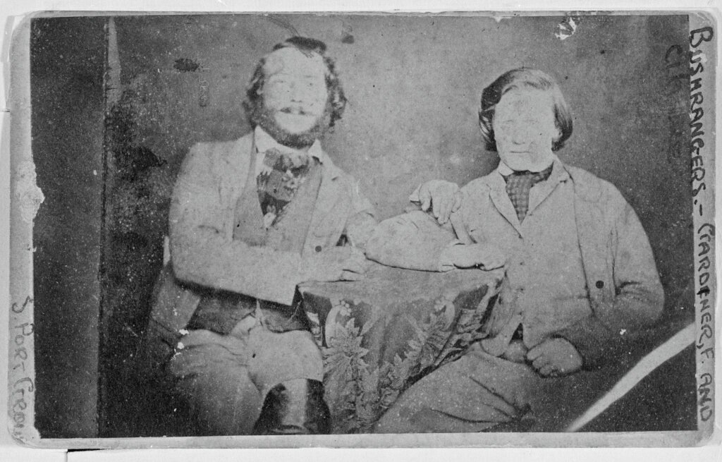 Фрэнк Гардинер и Джон Гилберт, 1860 год.