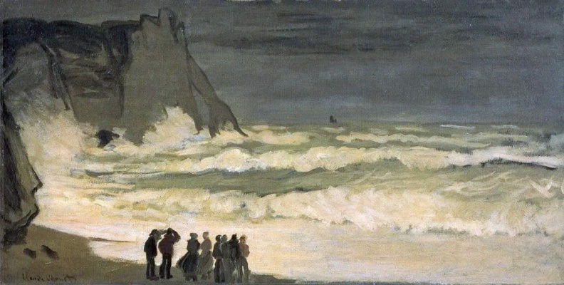 Бурное море в Этрета