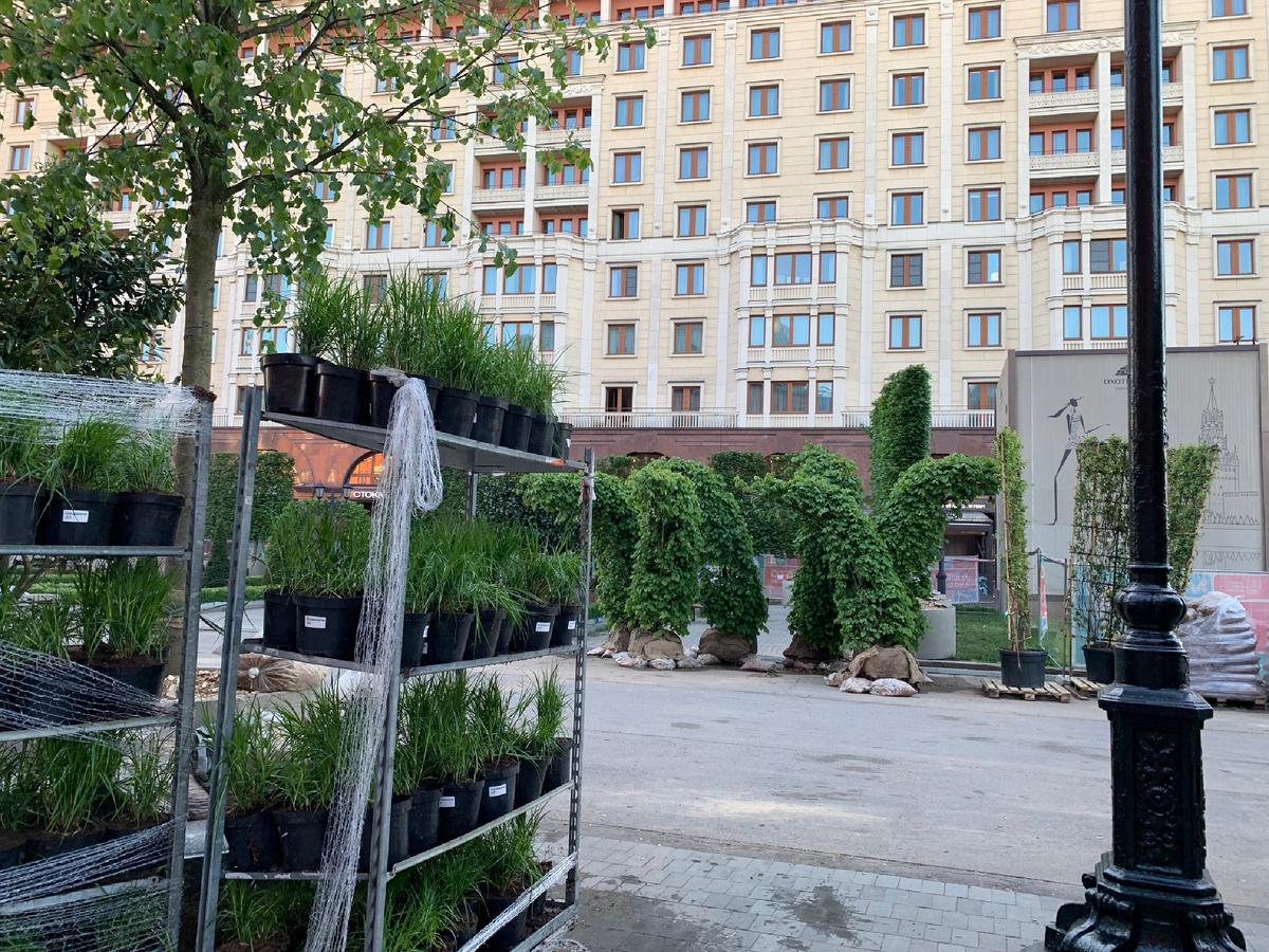 Это пока за ограждением. 