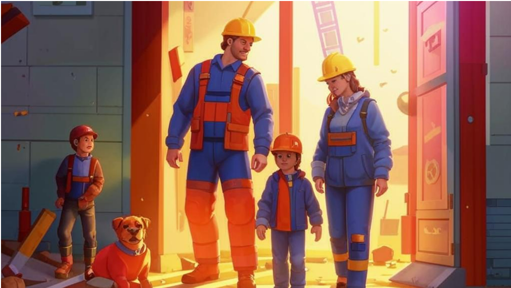 Поставьте барьер между стройкой и семьей