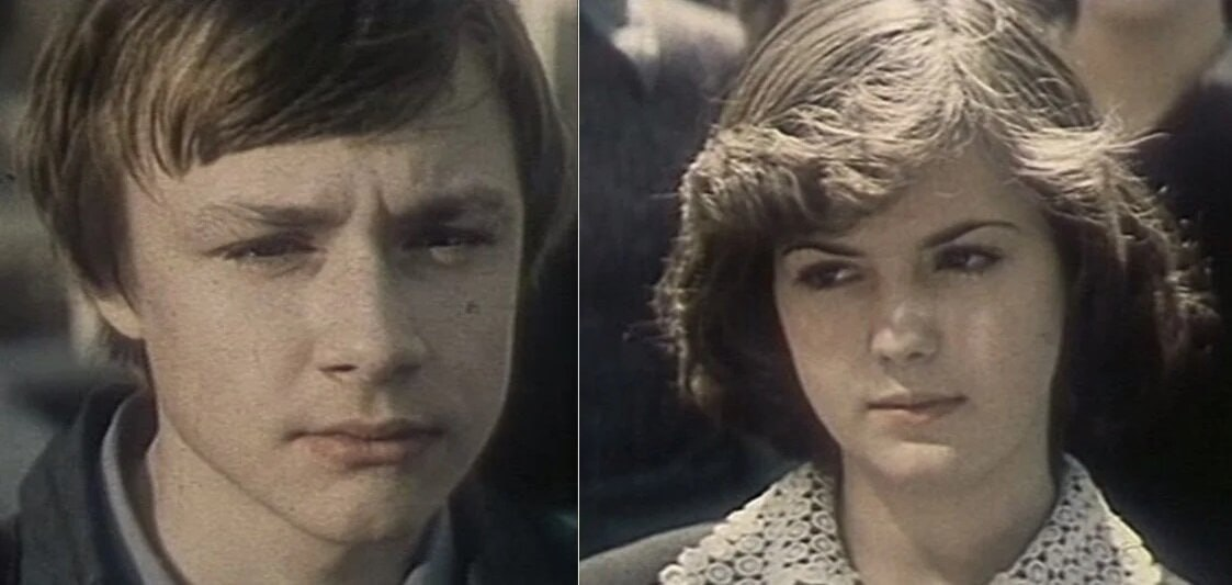 Сережа (Владимир Шевельков) и Клава (Надежда Горшкова)