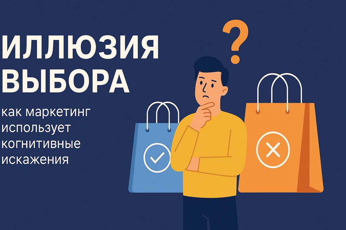 Иллюзия выбора: как маркетинг использует когнитивные искажения🧠🛍️
