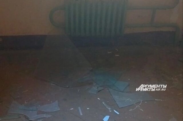    Последствия падения обломков БПЛА Фото: Фото очевидца