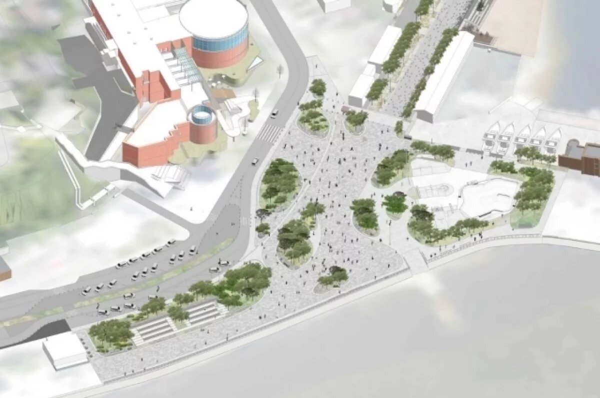    Во Владивостоке начался новый этап благоустройства набережной Спортгавани