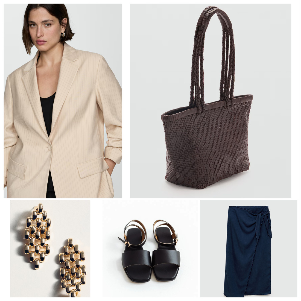 коллаж составлен автором, бренды всех вещей указаны в Телеграм Модные решения