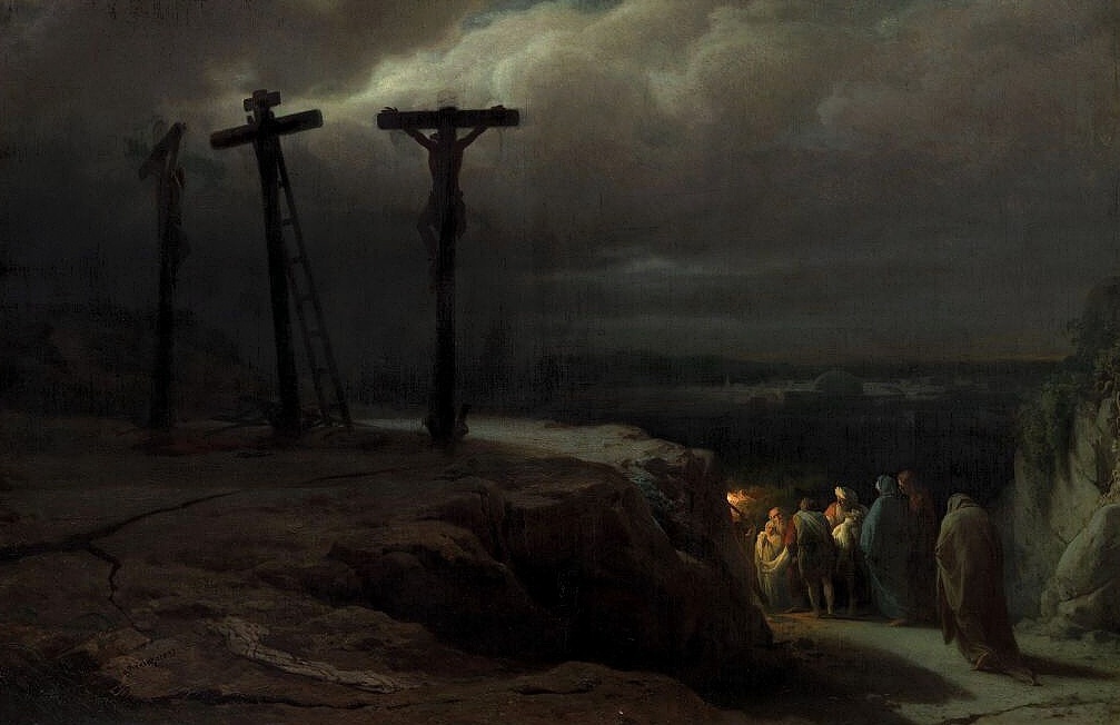 Верещагин Василий Петрович, «Ночь на Голгофе», 1869, холст, масло, 66,5 х 100 см, Государственная Третьяковская галерея, Москва