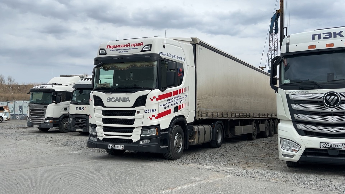Scania R440 с прицепом Meusburger Новтрак. ПЭК Пермский край