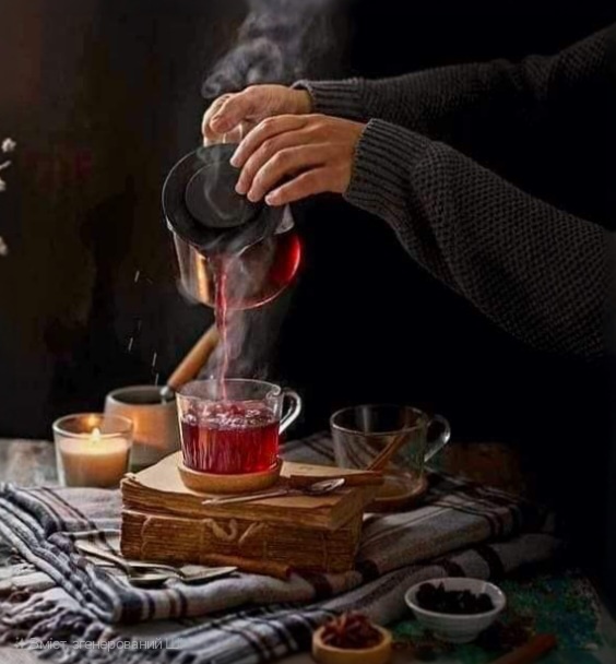 Ну...у кого есть своя любимая чашка, которая появилась в жизни случайно...? И напиток в ней всегда особенный,будь то кофе или чай, или даже обычная вода...