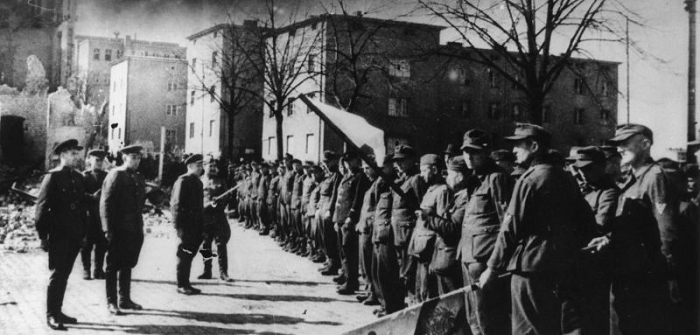 Капитуляция гарнизона в одном из немецких городов