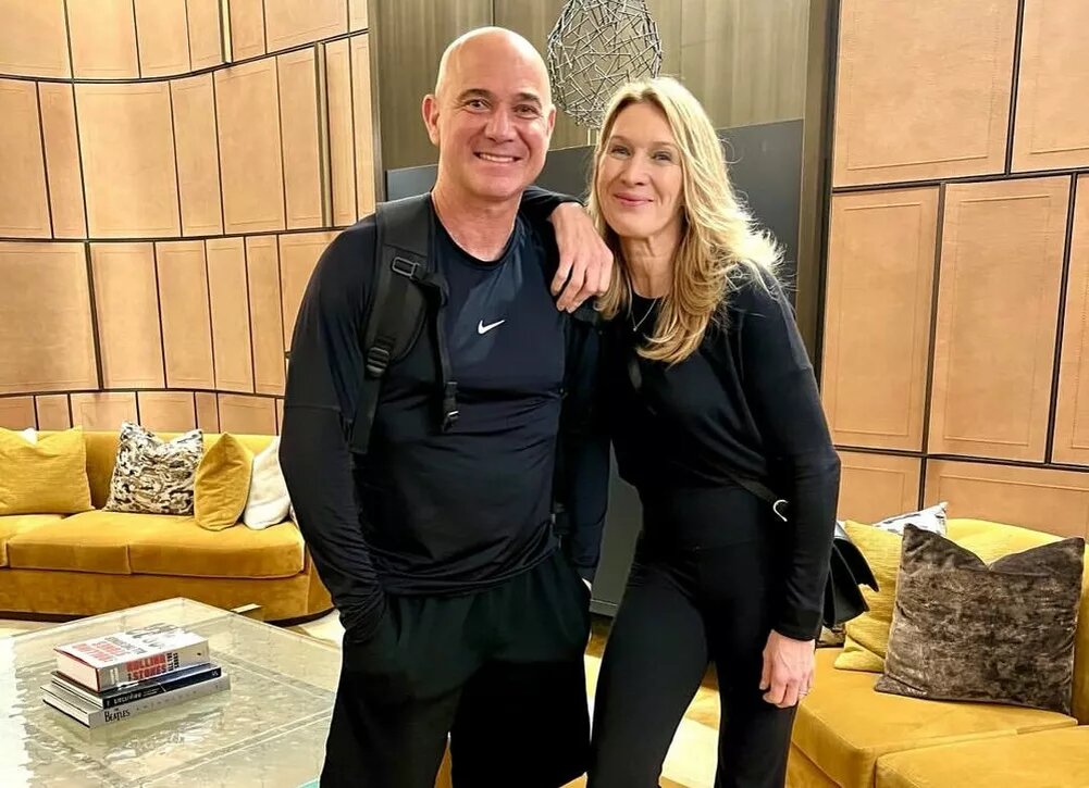    Андре Агасси и Штеффи Граф опубликовали редкое личное фото