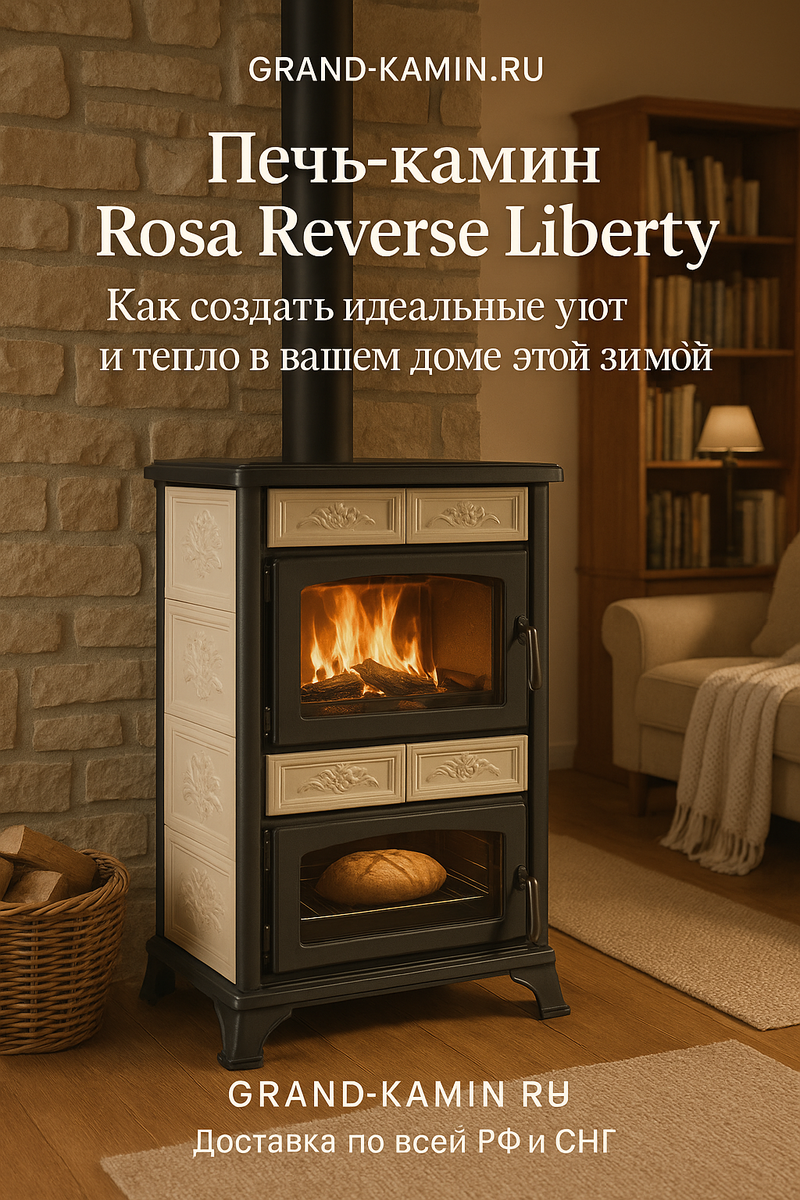    Печь-камин Rosa Reverse Liberty: как создать идеальный уют и тепло в вашем доме этой зимой Kamin