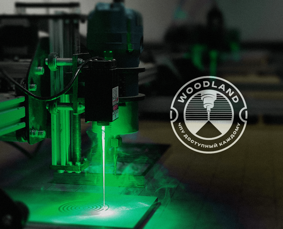 работа лазерного гравера на станке WOODMASTER