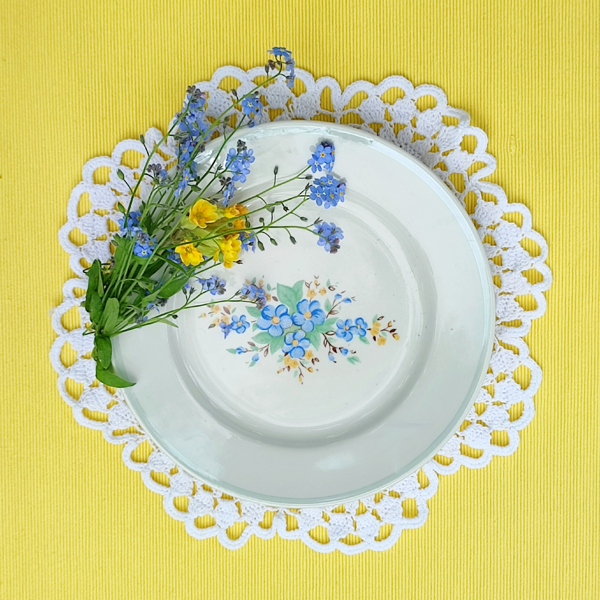 Тарелка десертная, Хайта, 1880-91 гг. Цена 180 руб