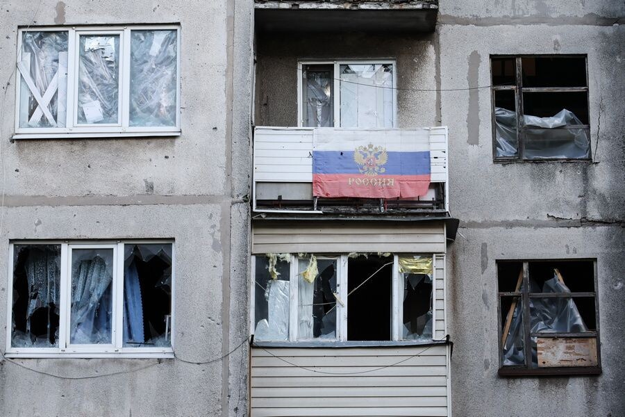    Дом, поврежденный в результате атаки дронов со стороны ВСУ / Источник: © Дмитрий Ягодкин/ТАСС