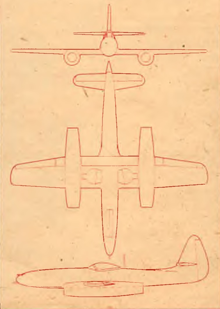 истребитель La 8 (Су-9). Размах крыла 48 футов 4 дюйма (14,7 м), скорость 610 миль в час (981 км/ч)