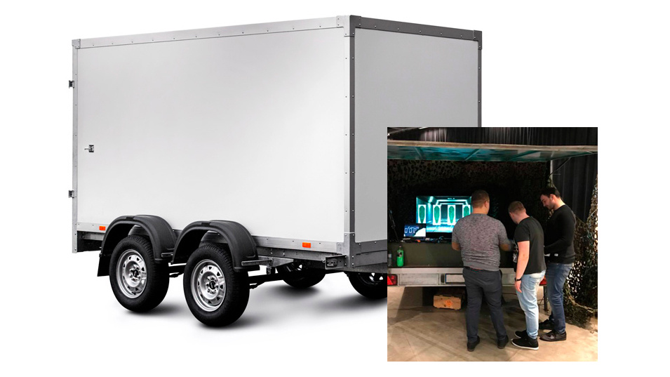 Страйкбольный интерактивный тир АРКАДА. Фургон.