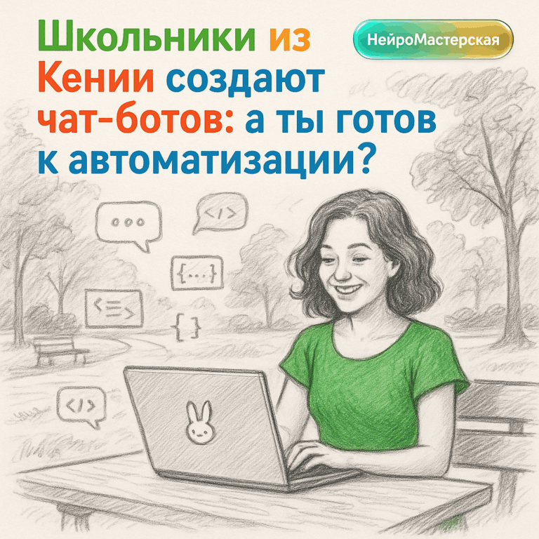    Школьники из Кении создают чат-ботов: а ты готов к автоматизации? Оксана Солдатова