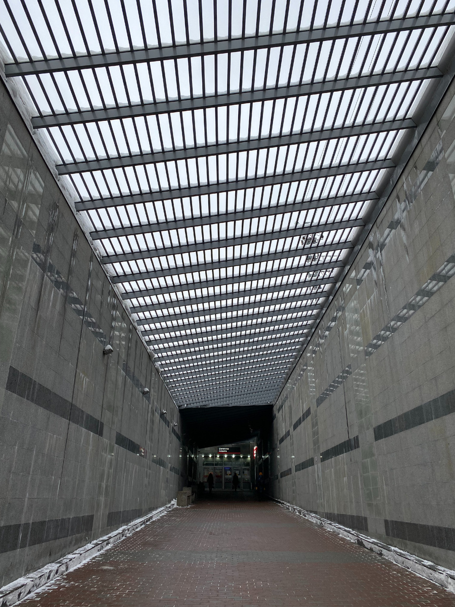 Например, на этом фото я заметила, что повторяющиеся линии создают перспективу и добавляют снимку глубины, поэтому захватила в кадр крышу.