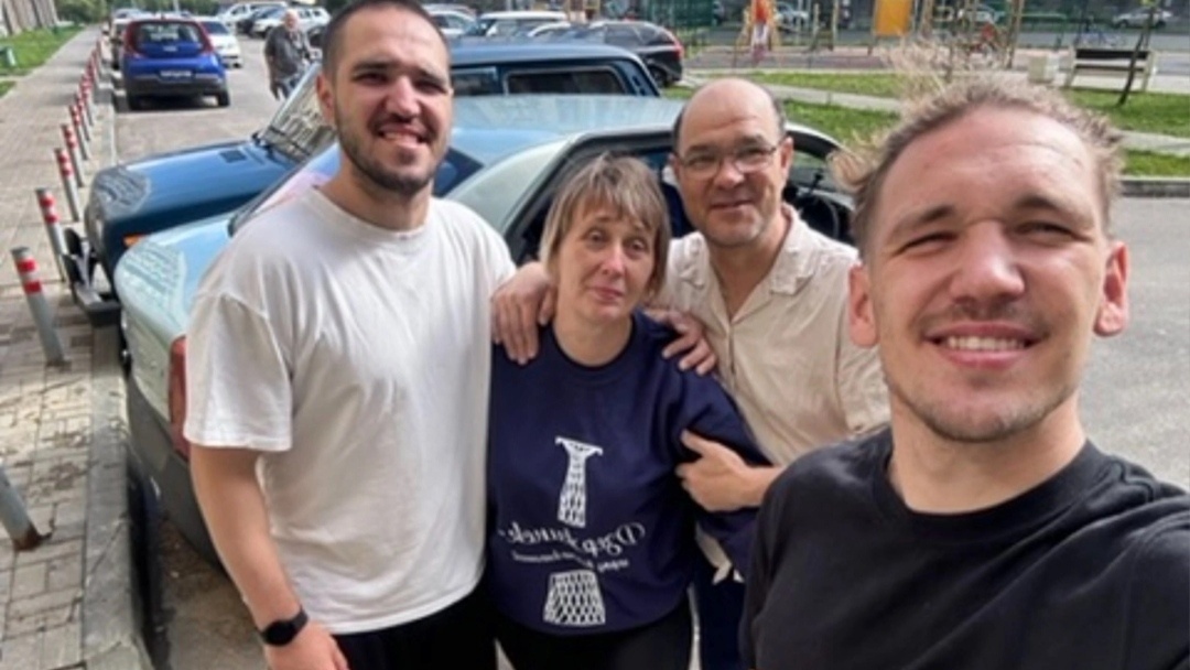 Иван со своей семьёй