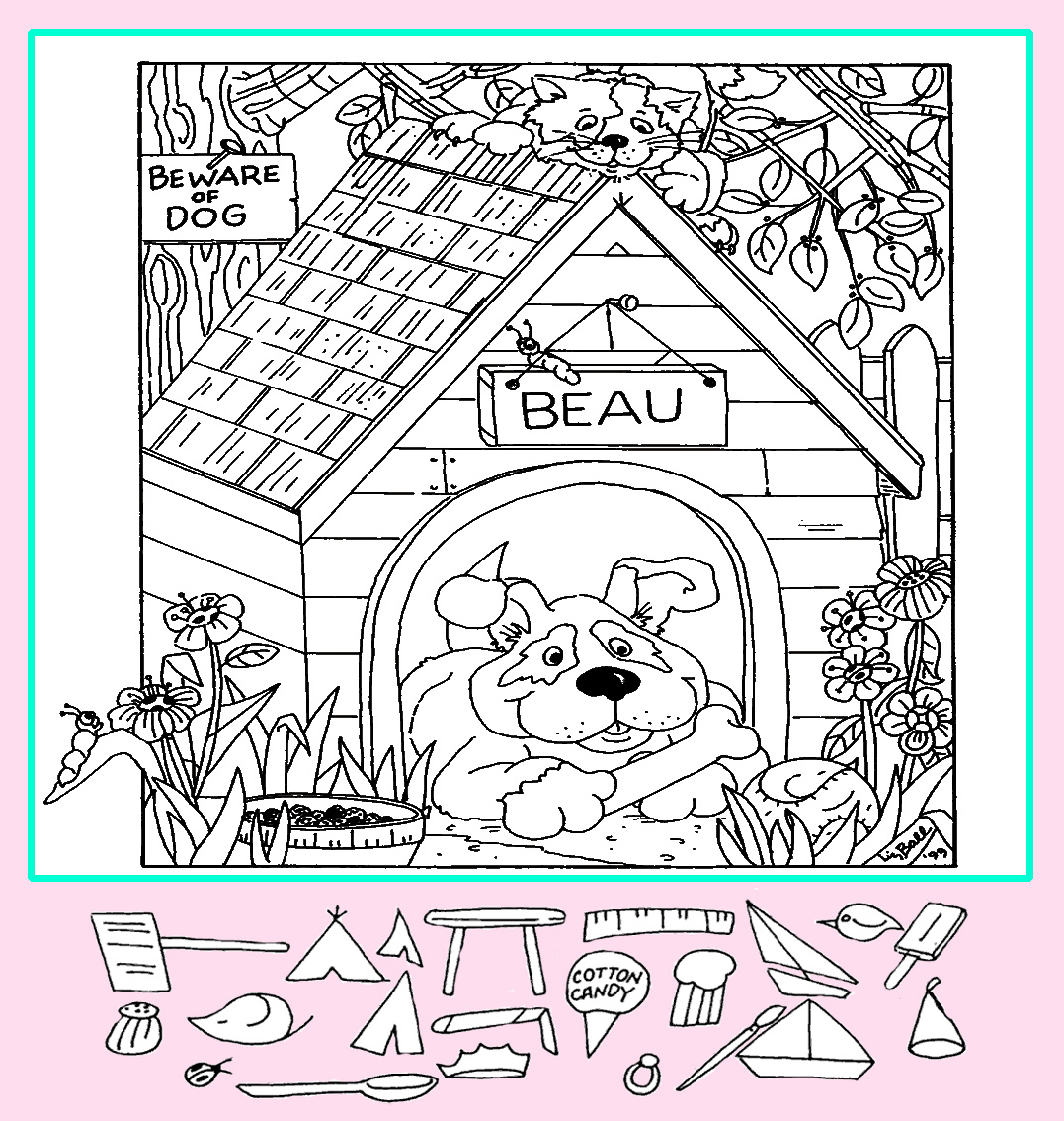 Тест на внимательность: найди мороженое, кисть, кольцо и другие предметы на картинке