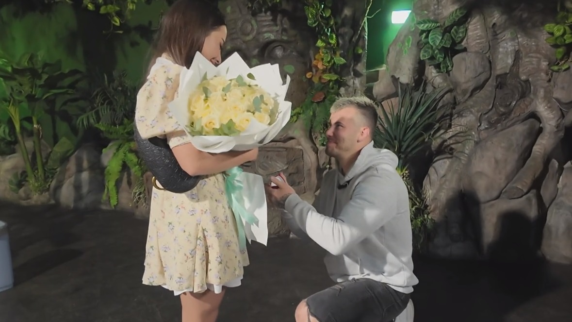 Женя Дорожкина и Сергей Хорошев (фото из эфира на «Okko»)