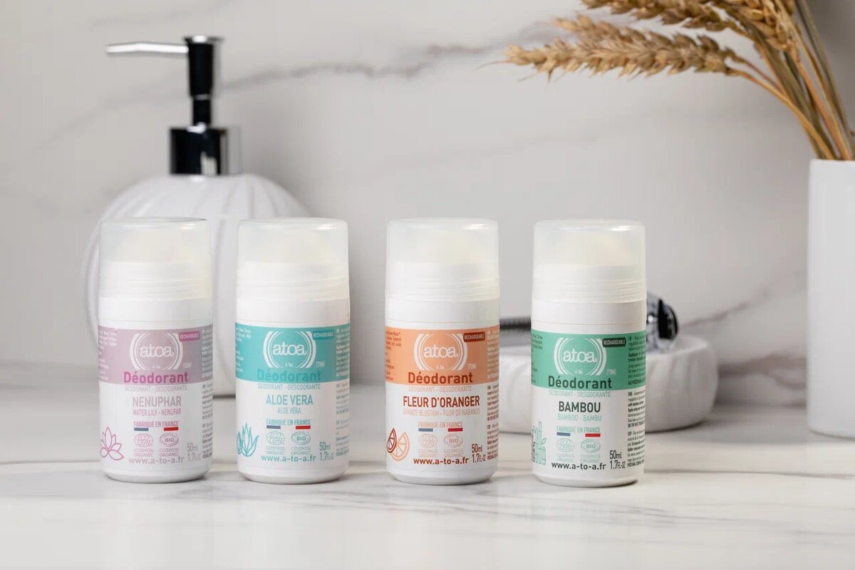 Шариковые дезодоранты ATOA на britvology.ru